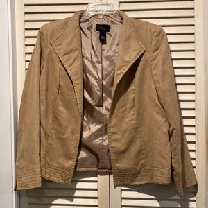 Faux suede jacket